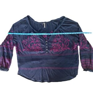 Free People Persuasion Ling Sleeve Tunic Blouse